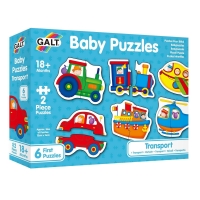 Baby Puzzles: Set de 6 puzzle-uri Transport (2 piese)