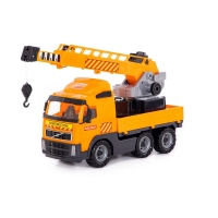 Camion cu macara - Volvo PowerTruck, 72x19x32 cm, Wader