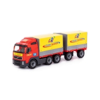 Camion cu remorca + prelata - Volvo PowerTruck, 77x19x25 cm, Wad