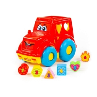 Camion + cuburi educative, 26x16.5x21 cm, Polesie