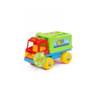 Camion educativ+forme, 26x16x17 cm, Cavallino