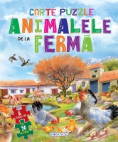 Carte cu 6 puzzle-uri - Animalele de la ferma