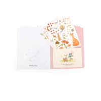 Carte de colorat cu abtibilduri Les Rosalies, Moulin Roty