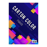 Carton color A4, 200g, 10 culori, 100 coli/set - NEBO