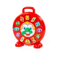 Ceas educativ+forme - Clown, 26x7x30 cm, Polesie