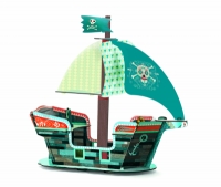 Joc de construit Pop to play Corabia piratilor 3D, Djeco