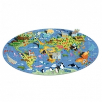 Cunoaste si exploreaza - Puzzle Lumea animalelor (200 piese)