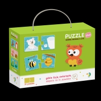 Duo Puzzle - Unde traiesc animalele? (2 piese)