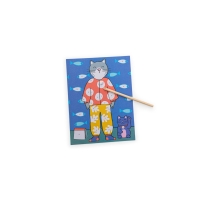 Joc creativ Planse fantastice cu animale haioase, Moulin Roty