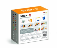 Joc cu magneti Stick-O, Set de construit vehicule, 26 piese