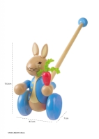 Jucarie de impins Peter Rabbittm, Orange Tree Toys