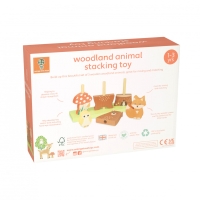 Jucarie din lemn de stivuit cu animalele padurii, Orange Tree Toys