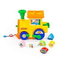 Locomotiva educativa+forme, 22x14x18 cm, Cavallino