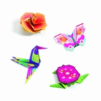 Joc creativ origami Animale si flori exotice, Djeco