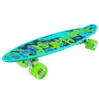 Placa skateboard cu roti silicon, led