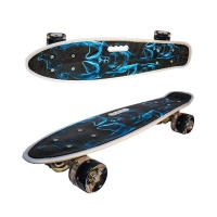 Placa skateboard cu roti silicon, led