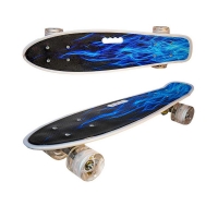 Placa skateboard cu roti silicon, led