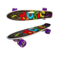 Placa skateboard cu roti silicon, led