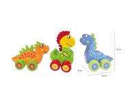 Primii mei dinozauri - set jucarii cu roti, Orange Tree Toys