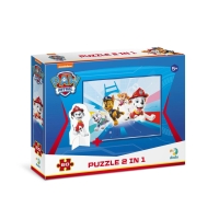 Puzzle 2 in 1 - Patrula Catelusilor misiune (60 piese)