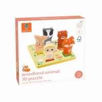 Puzzle 3D cu animale, Orange Tree Toys