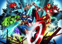 Puzzle de colorat - Avengers (48 piese)