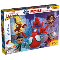 Puzzle de colorat - Paienjenelul Marvel si prietenii lui uimitori (48 piese)