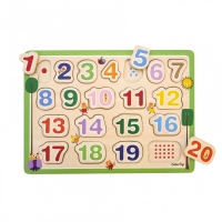 Puzzle din lemn - Numar de la 1 20