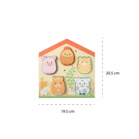 Puzzle lemn animale de ferma, Orange Tree Toys