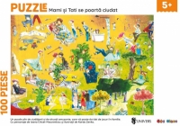 Puzzle - Mami si tati se poarta ciudat (100 piese)