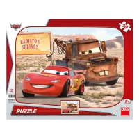 Puzzle - Peripetii cu Lightning McQueen (12 piese)