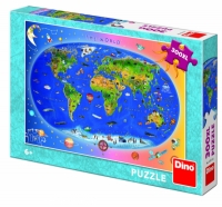 Puzzle XL - Harta Lumii (300 piese)