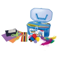 Servieta cu accesorii craft, 200 piese/set - Toi-Toys