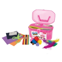 Servieta cu accesorii craft, 200 piese/set - Toi-Toys