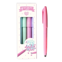 Set 4 pixuri cu radiera culori pastel, Djeco