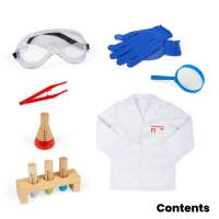 Set costum si accesorii de laborator pentru copii