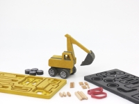 Set de constructie vehicul santier Excavatorul Frederic, Croc toys