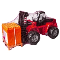 Stivuitor+palet cuburi - PowerTruck, 48x22x23 cm, Wader