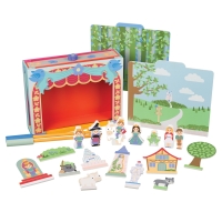 Teatru de masa din lemn, Orange Tree Toys