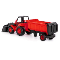 Tractor cu incarcator + remorca - Champion, 86x22x26 cm, Polesi