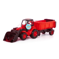 Tractor cu incarcator + remorca - Champion, 86x22x26 cm, Polesi