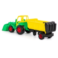 Tractor cu incarcator + remorca - Champion, 86x22x26 cm, Polesi