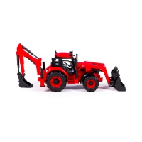 Tractor-excavator cu incarcator, 31x15x14.5 cm, Polesie