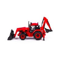 Tractor-excavator cu incarcator, 31x15x14.5 cm, Polesie