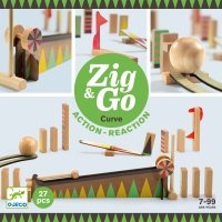 Set de constructie trasee Zig & Go Bila cea mai mare 27 piese, Djeco