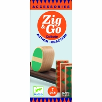 Set de constructie trasee Zig & Go Cultubo 7 piese, Djeco