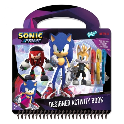 Carte de activitati & pixuri - Sonic