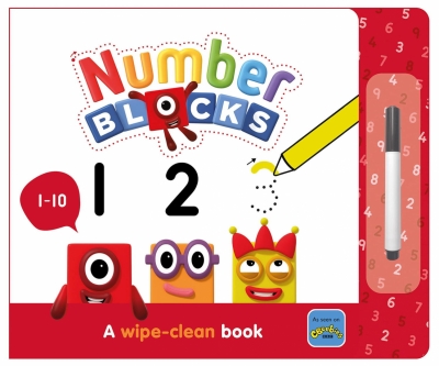 Carticica Scriu si sterg Numberblocks 1-10