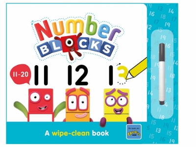 Carticica Scriu si sterg - Numberblocks 11-20