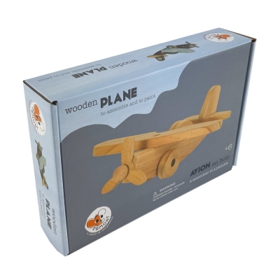 Joc educativ si creativ de asamblat pictat Avion, Egmont Toys